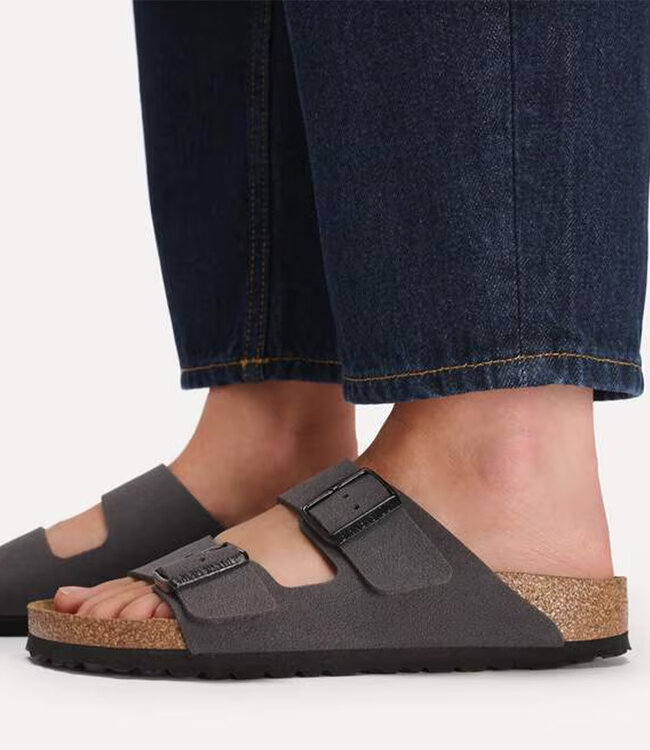 Birkenstock Arizona Birkibuc  Velvet Gris / Noir