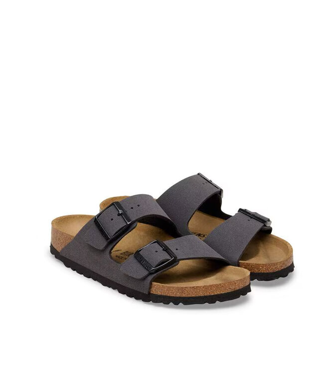 Birkenstock Arizona Birkibuc  Velvet Gris / Noir