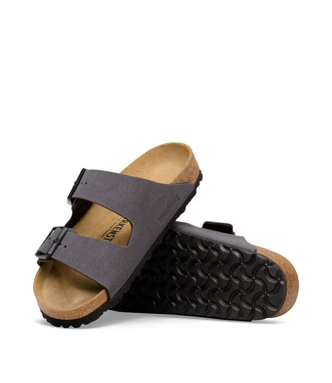 Birkenstock Arizona Birkibuc  Velvet Gris / Noir