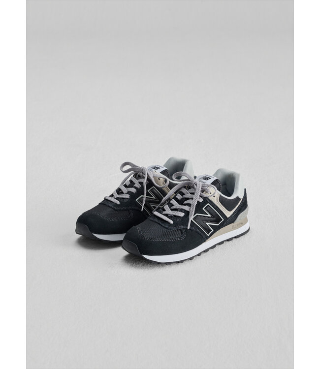New Balance Men's 574 Core Black / White
