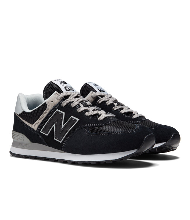 New Balance Men's 574 Core Black / White