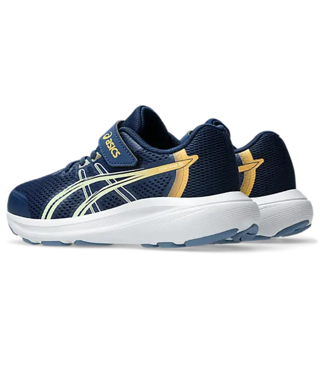 Asics Contend 10 PS Independence Bleu/Orange Lueur