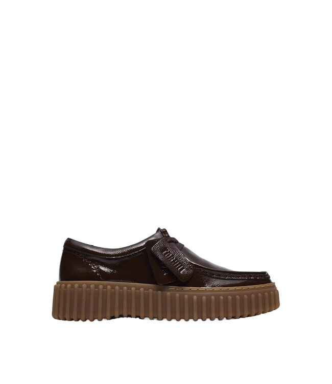 Clarks Torhill Bee Dark Brown Patent