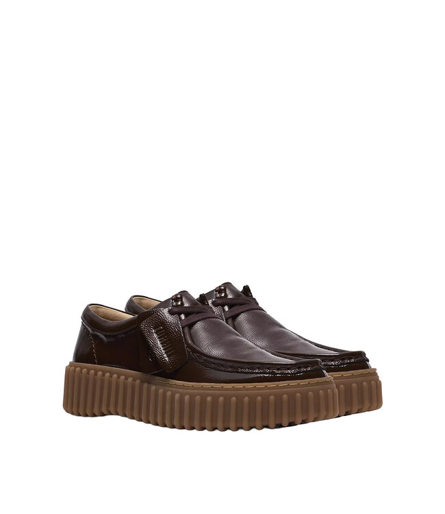 Clarks  Women - Torhill Bee Dark Brown Patent