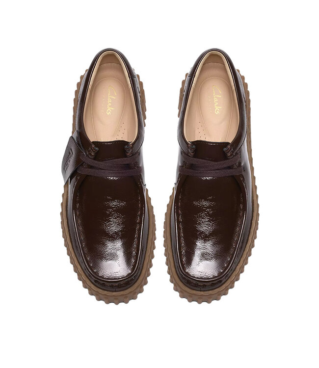 Clarks Femmes - Torhill Bee Brun Foncé Verni