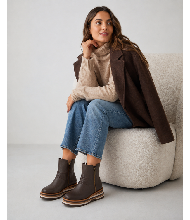 Django & Juliette Women - Ganni Platform Boot Chocolate