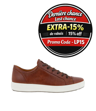 Ecco Soft 7 Hommes Cognac