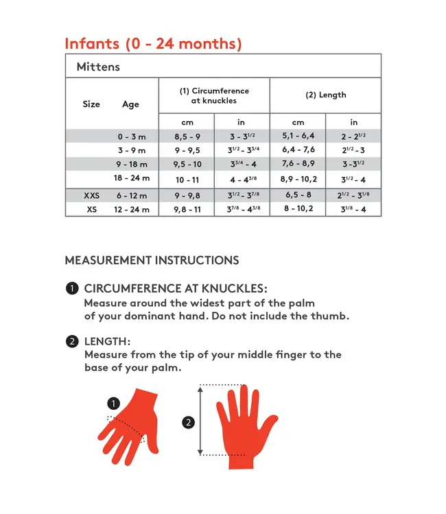 Kombi Infants - Camila Mittens Oxford Tan