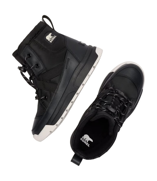 Sorel Enfants Whitney™ III Mid Botte d'hiver Noir/Noir