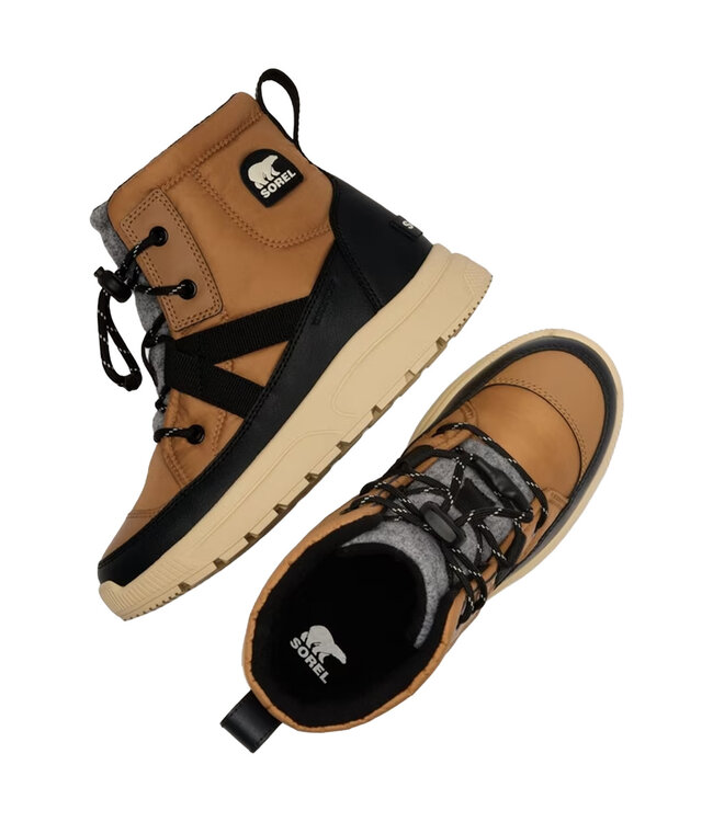 Sorel Kids Whitney™ III Mid Winter Boot Tawny Buff/Bleached Ceramic