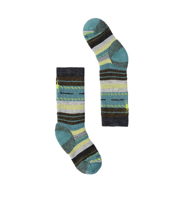 Smartwool Kids' Hike Margarita Crew Socks Dusty Teal