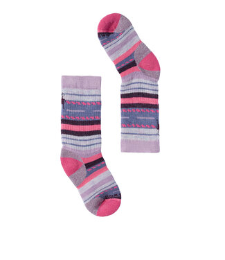 Smartwool Kids' Hike Margarita Crew Socks Purple Dawn