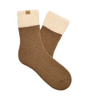 UGG Hommes – Chaussette douce Camdyn Noisette / Crème