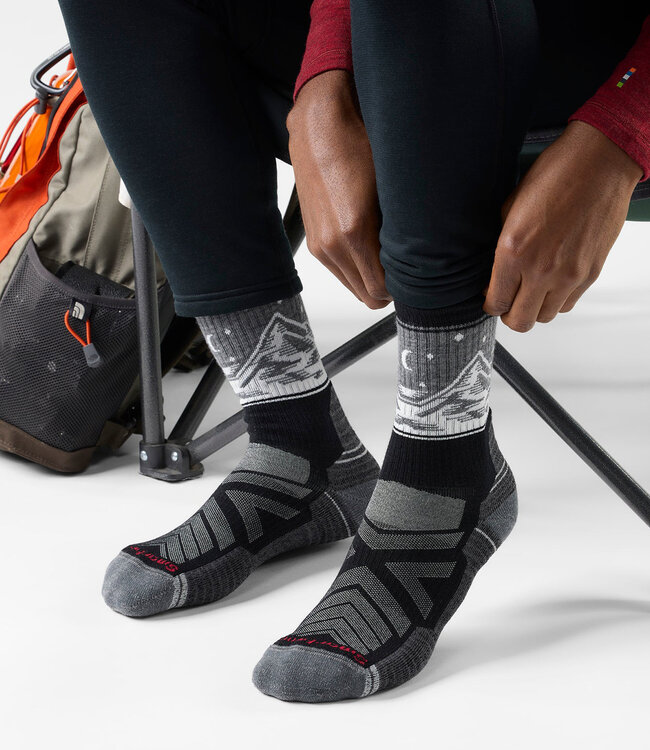 Smartwool Men's - Hike Valley View Crew Socks Black