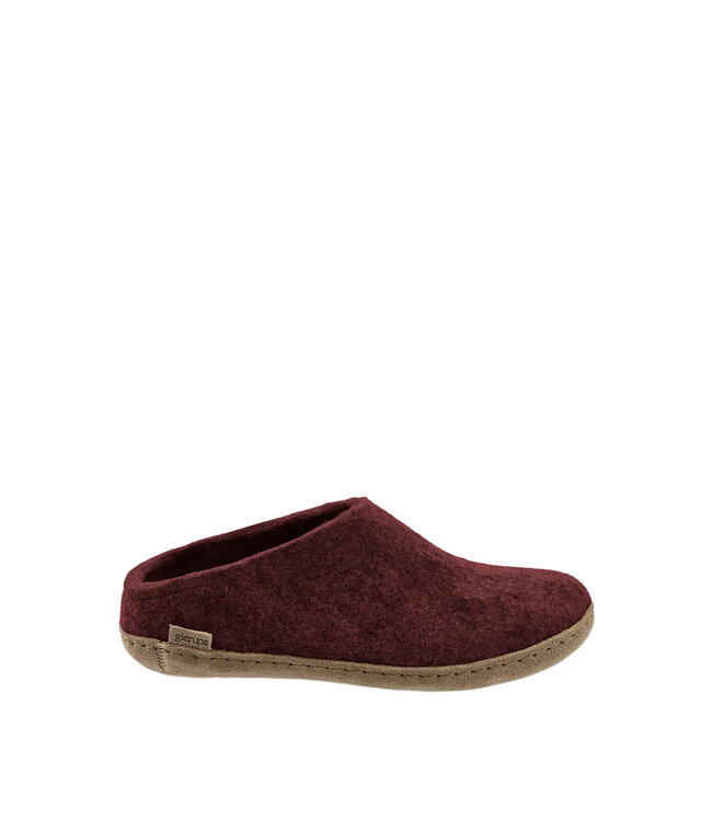 Glerups Pantoufle Semelle cuir Betterave