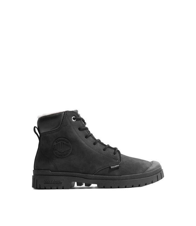 Palladium Sp20 Cuff Cuir Imperméable Noir