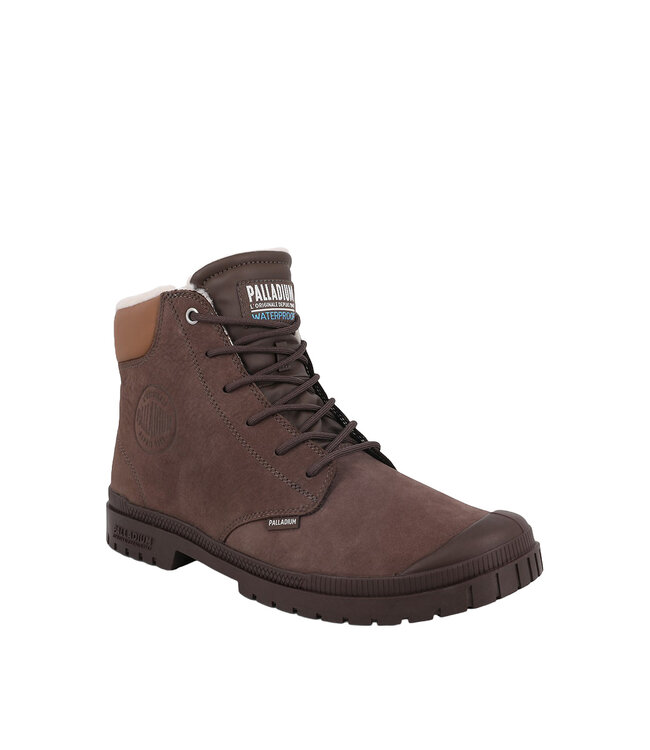 Palladium Adultes - Sp20 Cuff Cuir Imperméable Cocoa Foncé