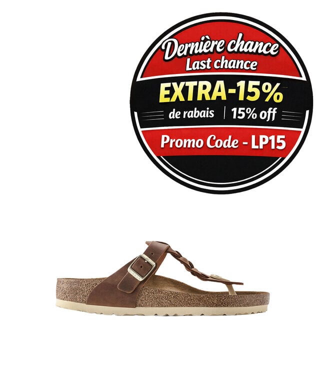 Birkenstock Gizeh Braid Cognac
