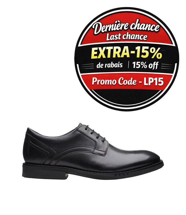 Clarks Un Hugh Lace Black