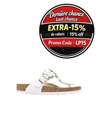 Birkenstock Gizeh Flower White