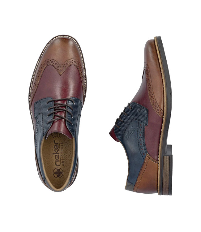 Rieker 13528-80 Brown / Bordeaux / Navy