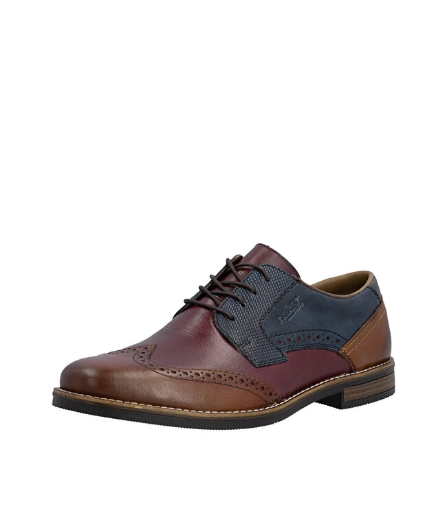 Rieker 13528-80 Brown / Bordeaux / Navy