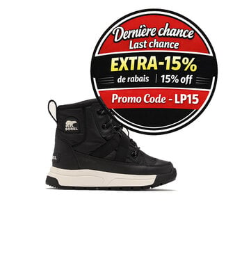Sorel Junior Whitney III Mid WP Noir