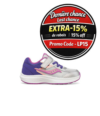 Saucony Cohesion KDZ Purple  / Silver / Pink
