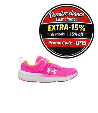 Under Armour Assert 10 AC  Rose / Jaune / Blanc