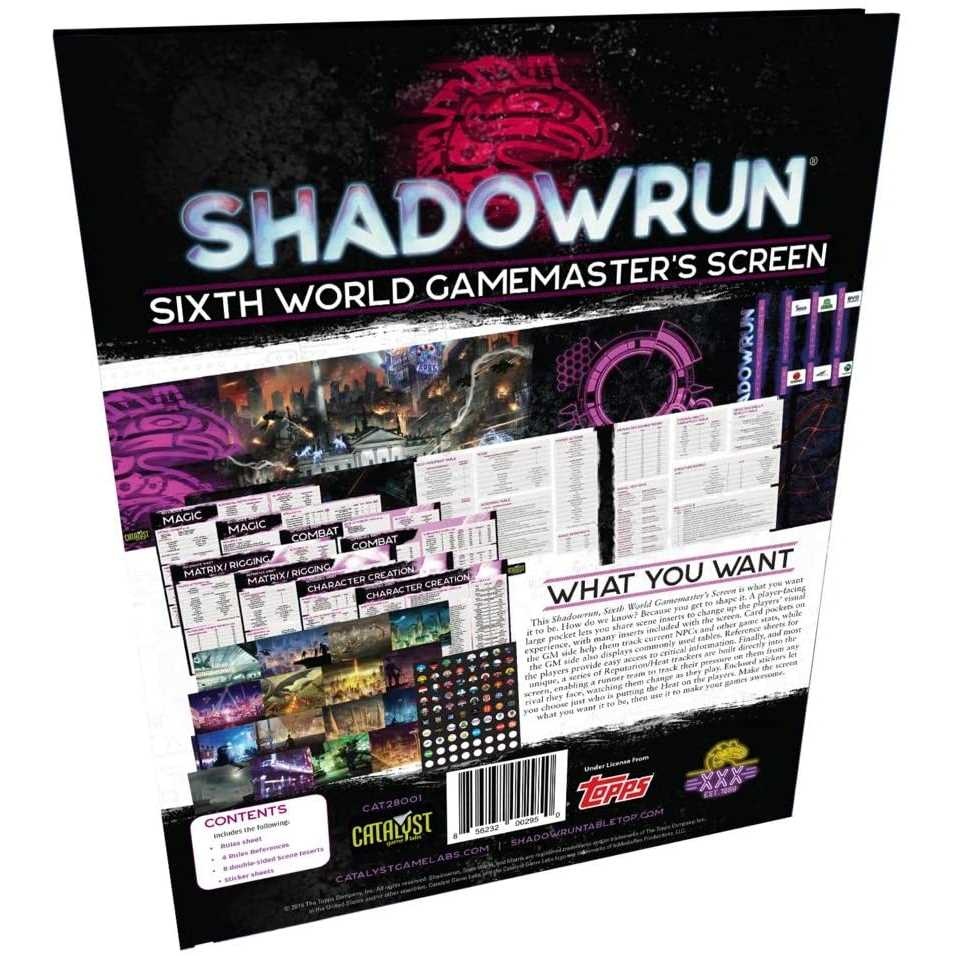 ShadowRun: Sixth World (Game Master Screen)