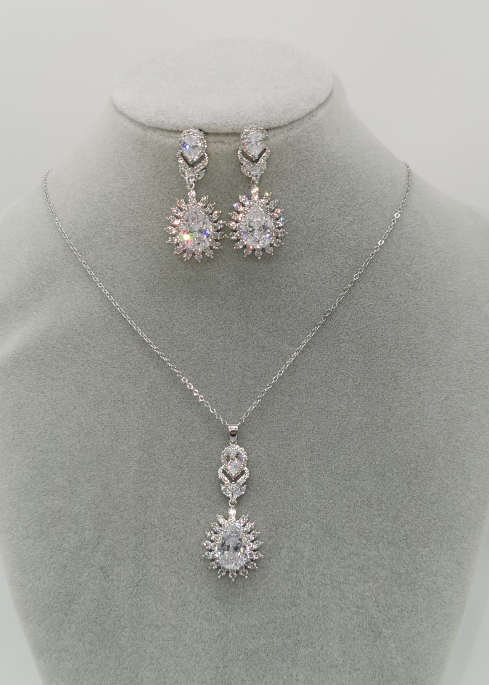 Necklace Set - 119 Silver