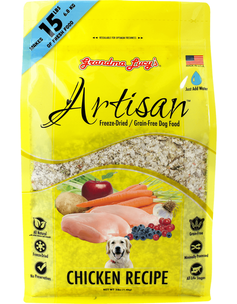 Grandma Lucys Grandma Lucys Artisan Chicken Recipe Freeze Dried Dog Food