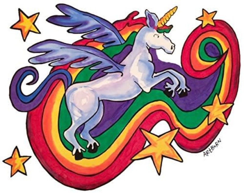 Artburn Artburn Pillowcase Rainbow Unicorn