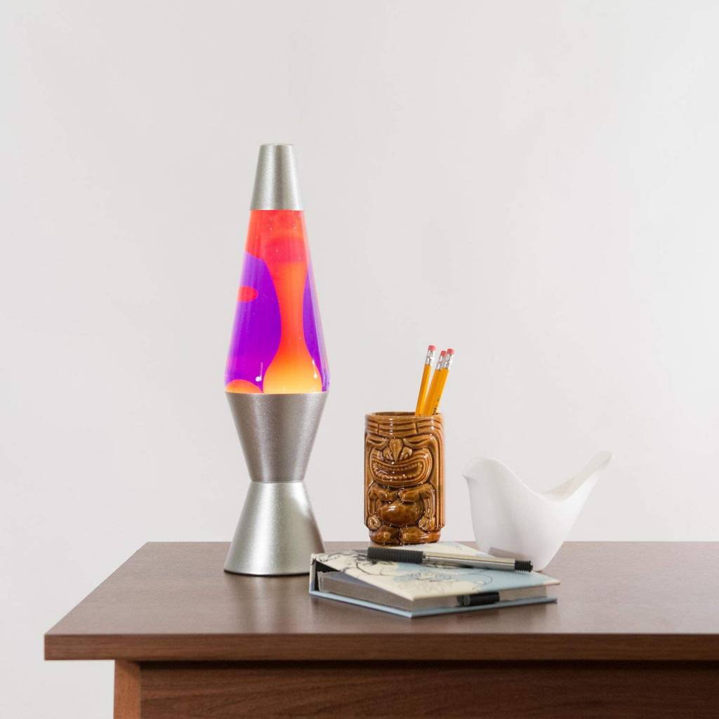 Lava Lamp Purple Liquid Yellow Lava 14.5" In-store only.