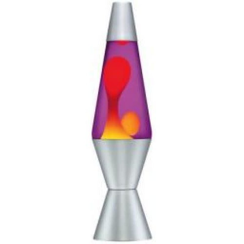 Lava Lamp Purple Liquid Yellow Lava 14.5" In-store only.