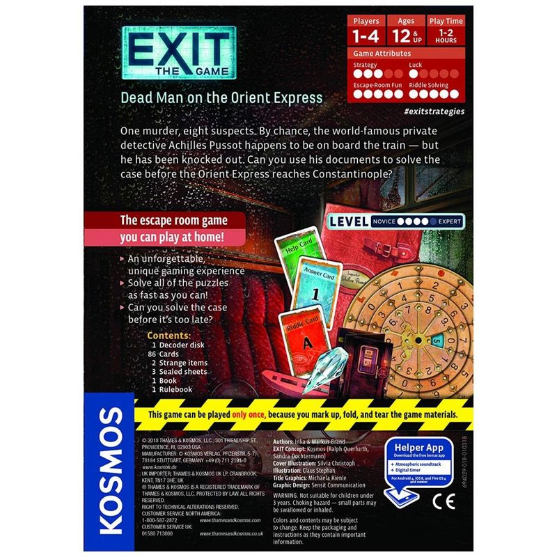 Exit Game: Dead Man On The Orient Express (Level 4)