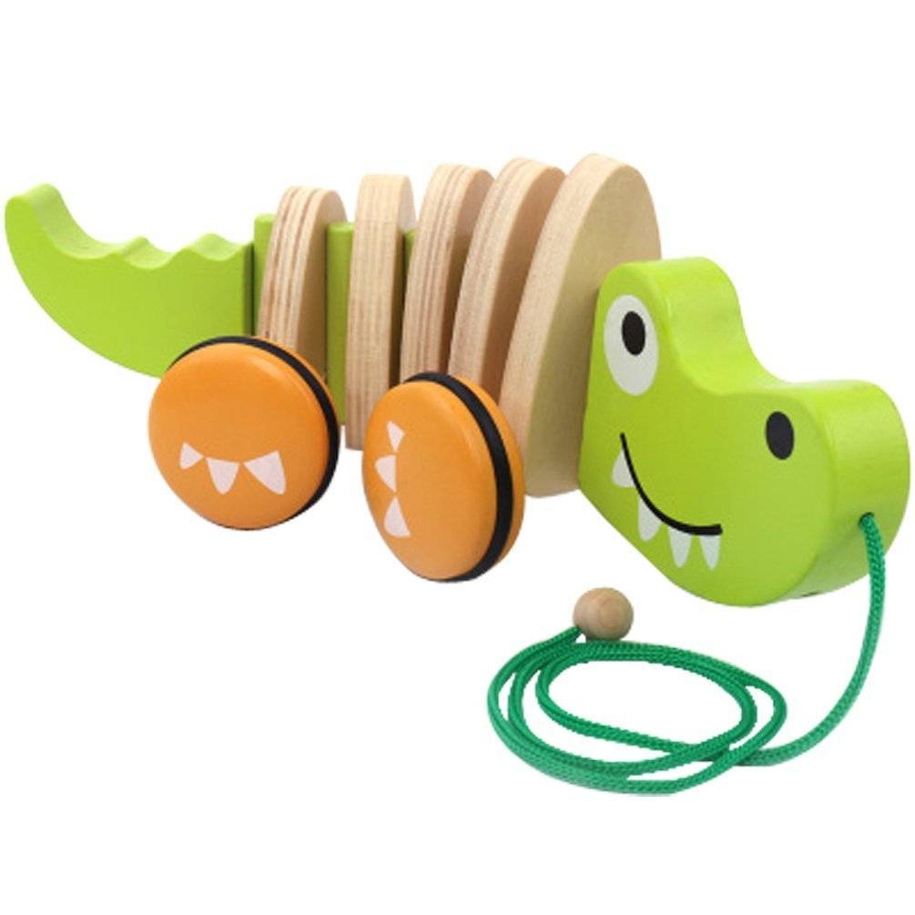 Hape Toys Baby Walk-Along Crocodile