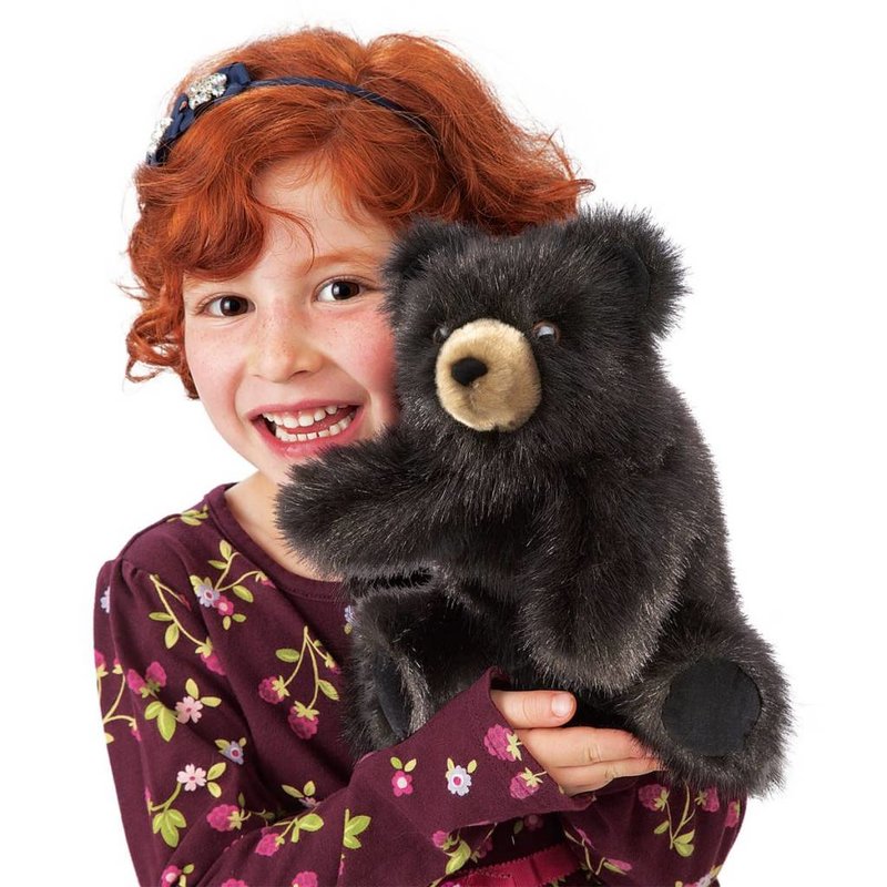 Folkmanis Puppet Baby Black Bear