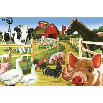 Cobble Hill Puzzles Cobble Hill Floor Puzzle 36pc Welcome to the Farm