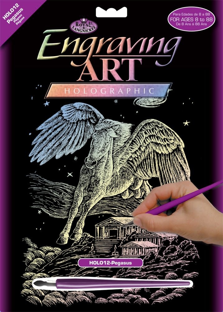 Engraving Art Holographic Pegasus