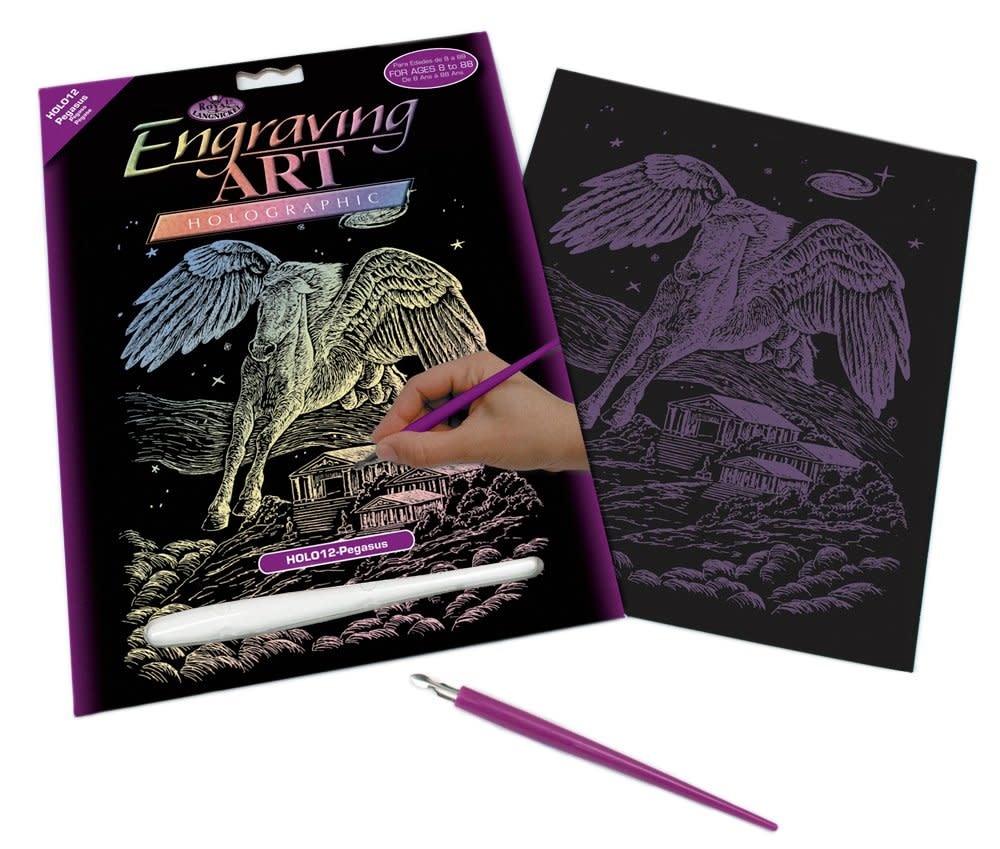 Engraving Art Holographic Pegasus