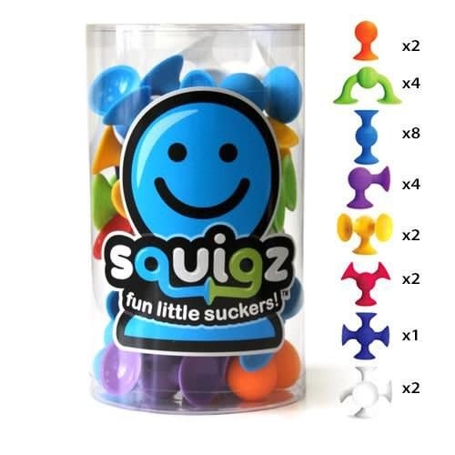 Fat Brain Toys Squigz Starter Set 24pc