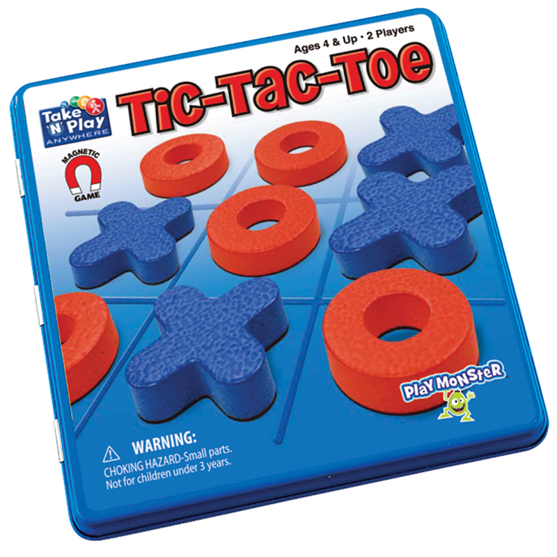 Magnetic Tin Game: Tic Tac Toe