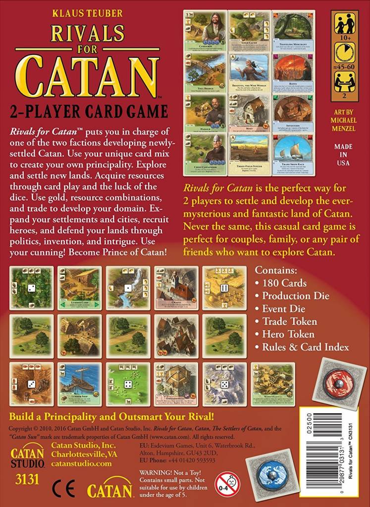 Catan Studios Rivals for Catan Card Game