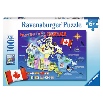 Ravensburger Ravensburger Puzzle 100pc Map of Canada