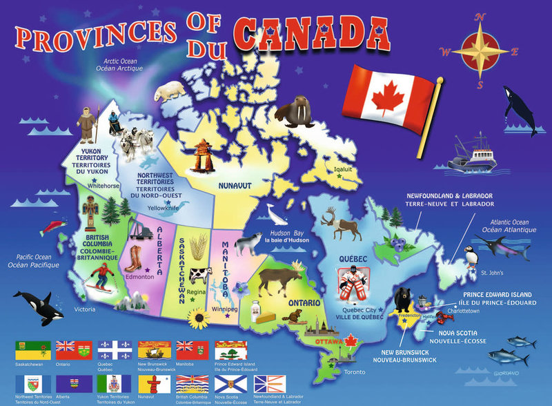 Ravensburger Puzzle 100pc Map of Canada