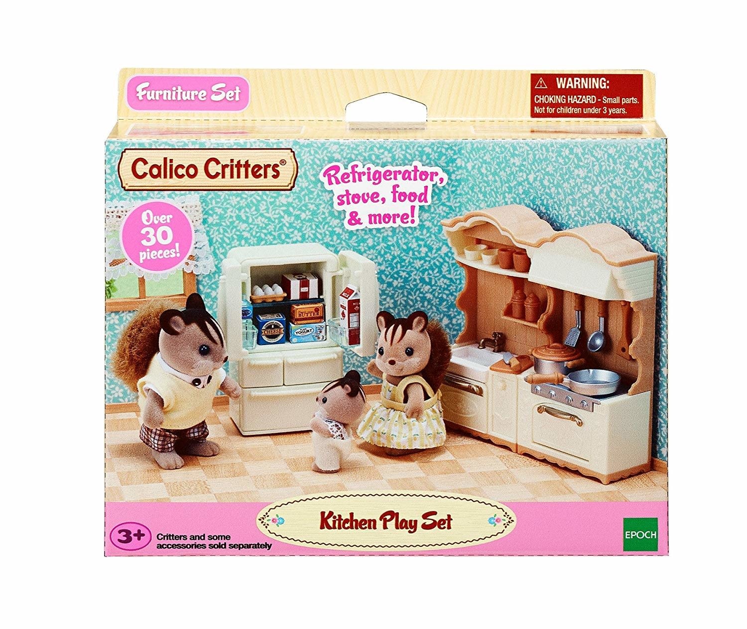 Calico Critters Room Kitchen Play Set