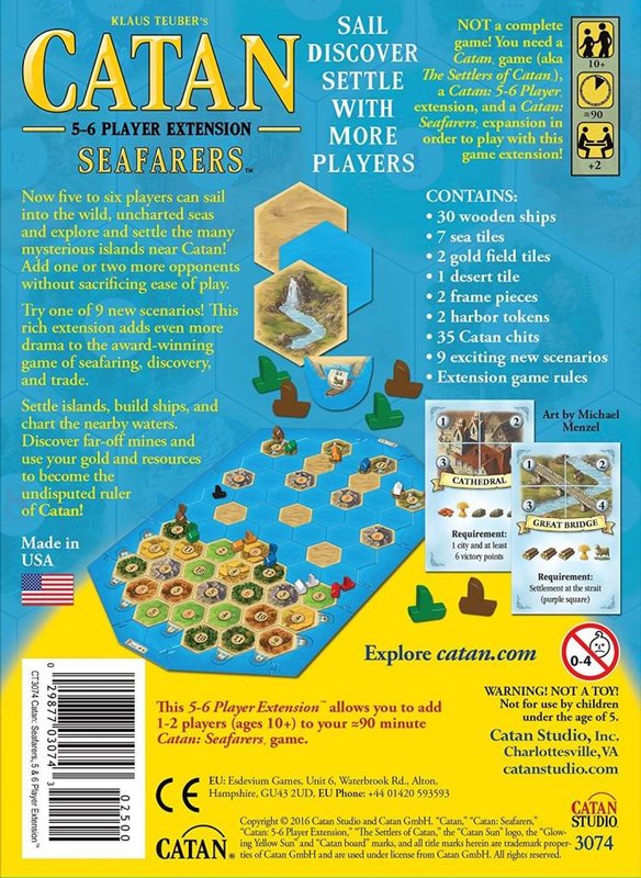 Catan Studios Catan Game 5-6 Player Extension: Seafarers