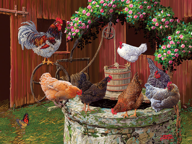 Cobble Hill Puzzles Cobble Hill Puzzle 275pc The Chickens are Well