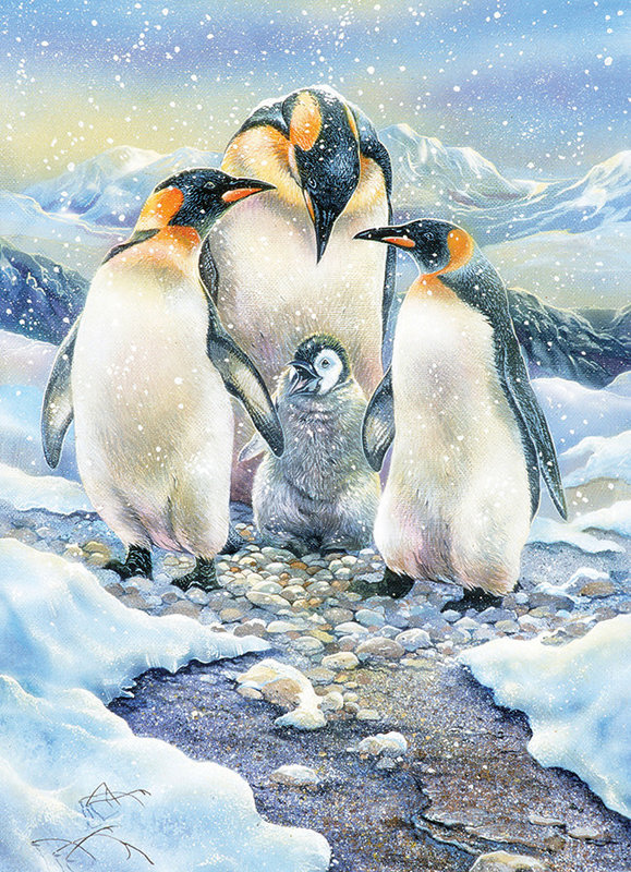 Cobble Hill Puzzles Cobble Hill Family Puzzle 350pc Penguin Family